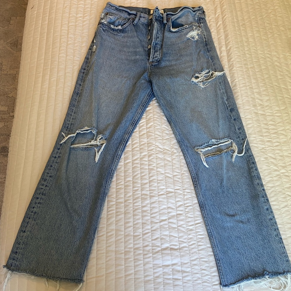 Agolde 90’s jean ripped size 27